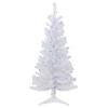 Northlight 4' Pre-lit Rockport White Pine Artificial Christmas Tree  Blue Lights Image 1