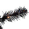 Northlight 4' Pre-Lit Slim Black Artificial Tinsel Christmas Tree- Clear Lights Image 2