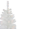 Northlight 4' Pre-Lit Slim White Artificial Tinsel Christmas Tree - Clear Lights Image 1