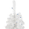 Northlight 4' Pre-Lit Slim White Pine Artificial Christmas Tree - Blue Lights Image 3
