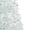 Northlight 4' Pre-Lit White Tinsel Pop-Up Artificial Christmas Tree  Blue Lights Image 3