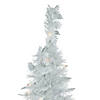Northlight 4' Pre-Lit White Tinsel Pop-Up Artificial Christmas Tree  Clear Lights Image 2