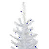 Northlight 4' Pre-Lit Woodbury White Pine Slim Artificial Christmas Tree  Blue Lights Image 2