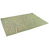 Northlight 4' Proper 6' Green and Beige Leaf Design Rectangular Outdoor Area Rug Image 2