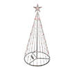 Northlight 4' Red LED Lighted Christmas Tree Show Cone Outdoor Decoration Image 1