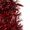 Northlight 4' Red Tinsel Pop-Up Artificial Christmas Tree  Unlit Image 2