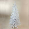 Northlight 4' x 24" Pre-Lit White Artificial Christmas Tree  Green Lights Image 1