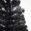 Northlight 4' x 24" Slim Black Tinsel Artificial Christmas Tree - Unlit Image 1