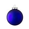 Northlight 40ct Shiny and Matte Royal Blue and Silver Glass Ball Christmas Ornaments 2.5" (63mm) Image 1