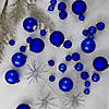 Northlight 40ct Shiny and Matte Royal Blue and Silver Glass Ball Christmas Ornaments 2.5" (63mm) Image 4