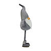 Northlight - 42" Gray and White Adjustable Height Chubby Smirking Gnome Image 2