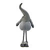 Northlight - 42" Gray and White Adjustable Height Chubby Smirking Gnome Image 3