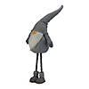Northlight - 42" Gray and White Adjustable Height Chubby Smirking Gnome Image 4
