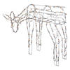 Northlight 42-Inch Lighted White Feeding Reindeer Outdoor Christmas Decoration Image 2