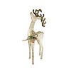 Northlight - 46" Pre-Lit Brown and Ivory Reindeer Outdoor Christmas Decor Image 1