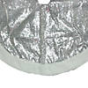 Northlight 47" Silver Sequins Sherpa Border Christmas Tree Skirt Image 1