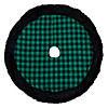 Northlight 48" Green and Black Plaid Christmas Tree Skirt Image 2