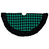 Northlight 48" Green and Black Plaid Christmas Tree Skirt Image 3