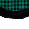 Northlight 48" Green and Black Plaid Christmas Tree Skirt Image 4