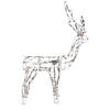 Northlight 48-Inch Lighted White Standing Reindeer Animated Outdoor Christmas Decoration Image 1
