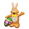Northlight 48" inflatable lighted easter bunny with egg outdoor decoration Image 2