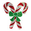 Northlight - 48" Lighted Red and White Candy Cane Outdoor Christmas Window Silhouette Decoration Image 1