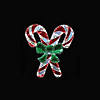 Northlight - 48" Lighted Red and White Candy Cane Outdoor Christmas Window Silhouette Decoration Image 1