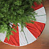 Northlight 48" Red and White Peppermint Twist Stripes Christmas Tree Skirt Image 2
