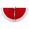 Northlight 48" Red Sleigh and Reindeer Embroidered Christmas Tree Skirt Image 3