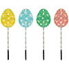 Northlight 4ct pastel easter egg pathway marker lawn stakes  clear lights Image 1
