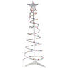 Northlight 4ft Lighted Spiral Christmas Tree with Star Tree Topper  Multi Lights Image 1