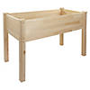 Northlight: 4ft Natural Wood Raised Garden Bed Planter Box with Liner Image 1