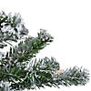 Northlight 4ft Pre-Lit Flocked Alpine Artificial Christmas Tree  Clear Lights Image 2