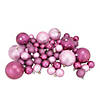 Northlight 5.5" Bubblegum Pink Shatterproof 4-Finish Christmas Ornaments, 125 Count Image 1