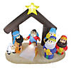 Northlight - 5.5' Inflatable Nativity Scene Lighted Christmas Outdoor Decoration Image 1