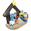 Northlight - 5.5' Inflatable Nativity Scene Lighted Christmas Outdoor Decoration Image 2