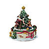 Northlight 5.5" Musical Santa Claus and Christmas Tree Winter Scene Rotating Tabletop Decoration Image 1