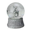 Northlight 5.5" Silver Glittered Reindeer Christmas Snow Globe Image 1