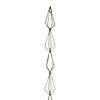 Northlight 5.75" LED Lighted B/O Gold Wire Diamond Christmas Garland - Warm White Lights Image 1