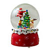 Northlight 5.75" Santa Decorating a Christmas Tree Musical Snow Globe Image 2