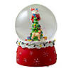 Northlight 5.75" Santa Decorating a Christmas Tree Musical Snow Globe Image 3