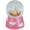 Northlight 5" Children's Pink Sleepy Time Musical Snow Globe Image 1