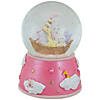 Northlight 5" Children's Pink Sleepy Time Musical Snow Globe Image 2
