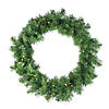 Northlight 5-Piece Pre-Lit Artificial Winter Spruce Christmas Trees  Wreath and Garland Set - Clear Lights Image 2