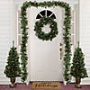 Northlight 5-Piece Pre-Lit Frosted Verona Berry Pine Artificial Christmas Entryway Set Image 1