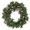 Northlight 5-Piece Pre-Lit Frosted Verona Berry Pine Artificial Christmas Entryway Set Image 3