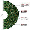 Northlight 5' Pre-Lit Olympia Pine Commercial Artificial Christmas Wreath - Clear Lights Image 2