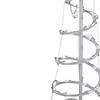 Northlight - 5' Pure White LED Spiral Cone Tree Outdoor Christmas Decoration Image 3