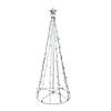 Northlight 5' Red and Green LED Lighted Twinkling Christmas Tree Outdoor Decor Image 1