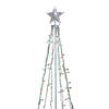 Northlight 5' Red and Green LED Lighted Twinkling Christmas Tree Outdoor Decor Image 2